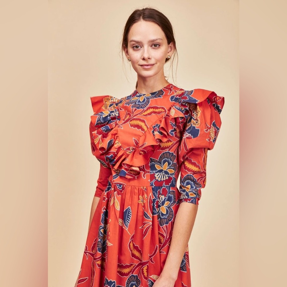 Hunter Bell Floral Audrey Midi Dress